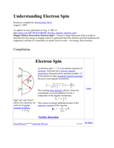 Understanding Electron Spin