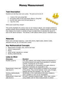 Money measurement (Word - 1 (doc