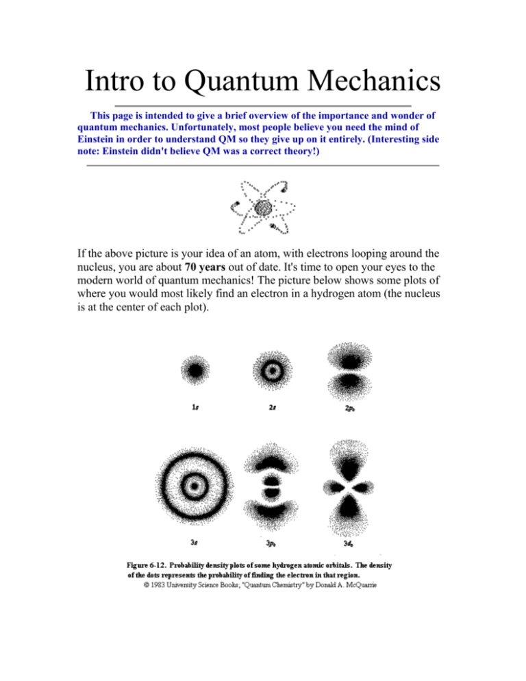 research work on quantum mechanics