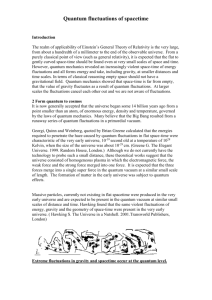 Quantum fluctuations of spacetime