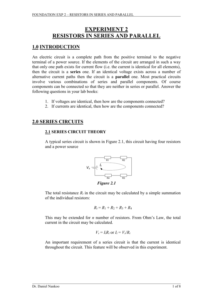 Conclusion Parallel Circuit Experiment