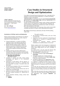 Case Studies in Structural Design Optimization