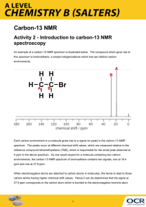 Carbon-13 NMR - Topic exploration - Activity 2