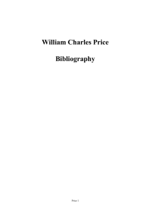 PUBLICATIONS OF WILLIAM CHARLES PRICE