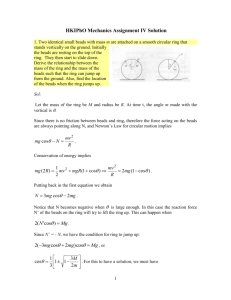 Assignment 4 - Mechanics 4 Solution