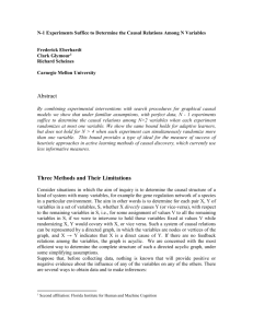 N-1 Experiments Suffice to Determine the Causal Relations Among