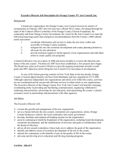 Executive Director Job Description for Orange County