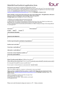 Application Form - Four Communications