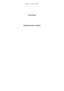 Chapter 5 - Performance Index