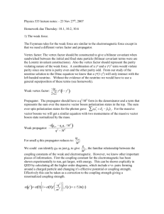 Physics 535 lecture notes: - 23 Nov 27th, 2007 Homework due
