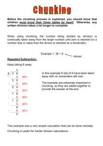 The grid method of multiplication