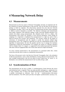 4 Measuring Network Delay