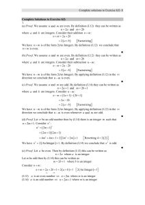 Complete solutions to Exercise I(f)