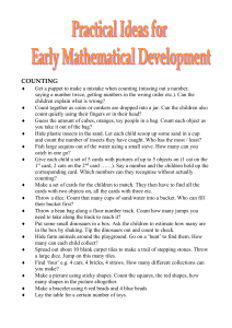 Primary Ideas for Early Mathematical Development