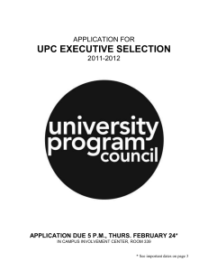 University Program Council