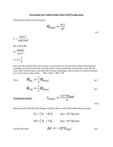 Formula Summary Sheet