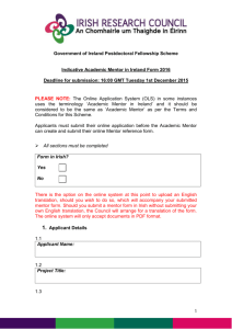 2016 GOIPD Indicative Academic Mentor Form