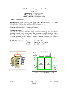 Fuel Cell Efficiency - Chemical Engineering