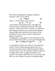 The Nuclear Quadrupole Coupling Constant in