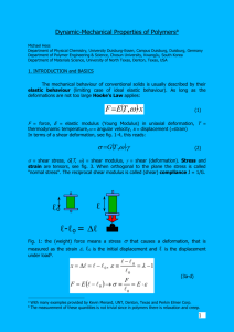 Dynamic-Mechanical Properties of Polymers