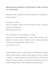 Highly enantioselective hydrogenation of 1