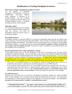 Changes to Existing Floodplain Structures