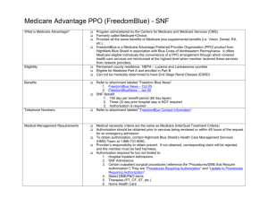 Medicare Advantage PPO (FreedomBlue) - SNF