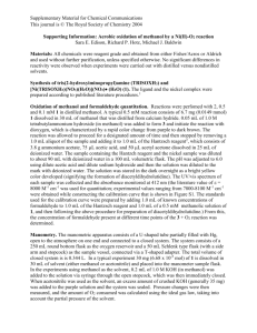 Experimental Section: - Royal Society of Chemistry