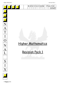 Higher Revision Pack 1