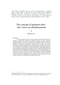 of a quantum system or state - Hal-SHS