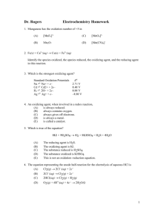 Manganese has the oxidation number of +5 in