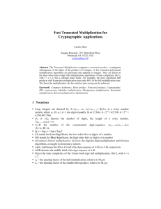 Fast Truncated Multiplication for