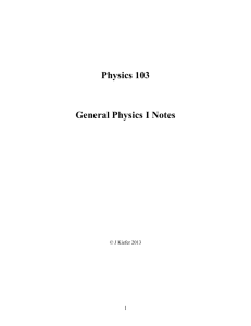 Physics 103 - St. Bonaventure University