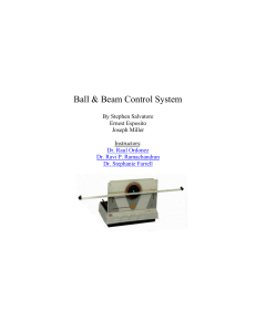 Ball & Beam Control System
