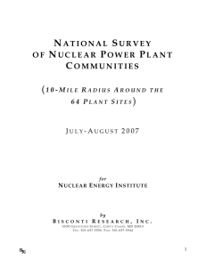BISCONTI RESEARCH, INC - Nuclear Energy Institute