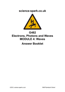 Lesson 21 – The wave equation - science