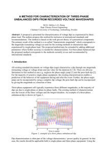 A METHOD FOR CHARACTERIZATION OF THREE