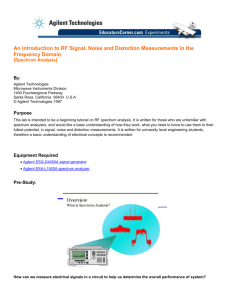 An Introduction to RF Signal, Noise and Distortion Measurements in