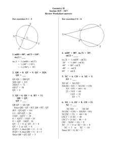 Give the center and the radius of the circle