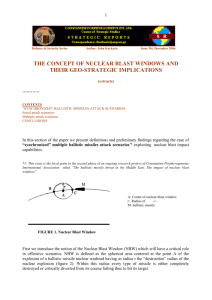 The concept of nuclear blast windows and their geo