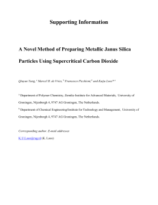 Supporting Information A Novel Method of Preparing Metallic Janus
