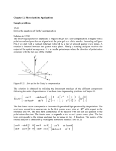 Chapter 12. Photoelasticity Applications Sample problems 12