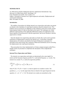 MEMORANDUM - Ocean Acoustics Library