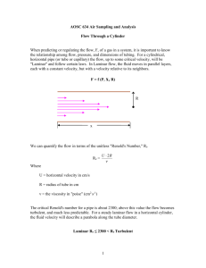 Lecture 6. Flow through a cylinder