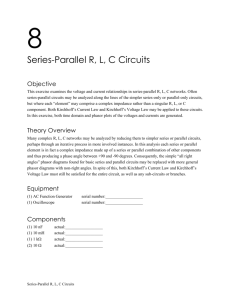 Series-Parallel RLC Circuits