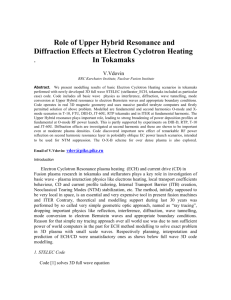 Role of Upper Hybrid Resonance and Diffraction