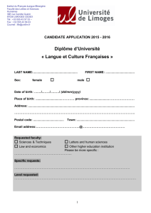candidate application 2015 - 2016