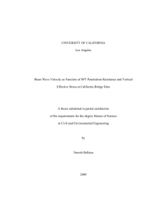 CORRELATIONS BETWEEN SHEAR WAVE VELOCITY AND