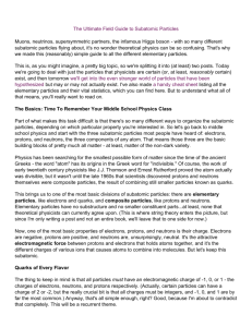 The Ultimate Field Guide to Subatomic Particles