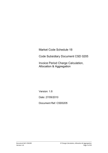 2. Charge Calculation, Allocation and Aggregation